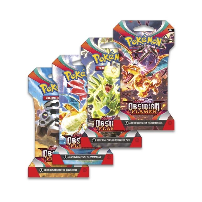 POKÉMON TCG Scarlet & Violet Obsidian Flames Blister (Complete art set of 4)