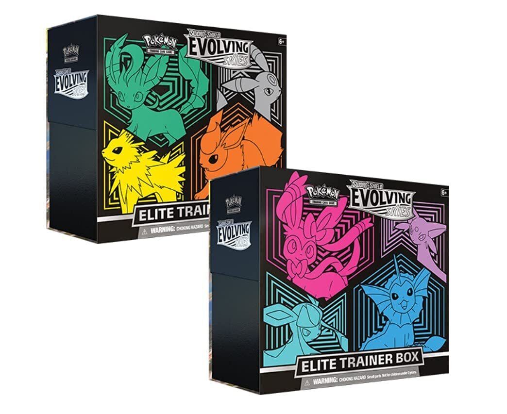 POKÉMON TCG Sword and Shield – Evolving Skies Elite Trainer Box PAIR