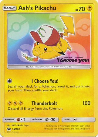 Pokémon: I Choose You Movie Promo - Ash’s Pikachu SEALED - SM108