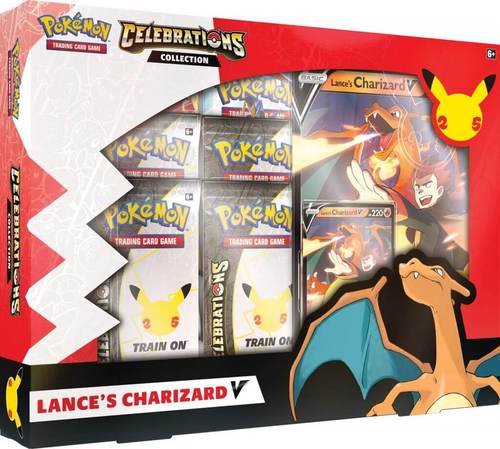POKÉMON TCG Celebrations Collections – V Box (Lance’s Charizard V and Dark Sylveon V) PAIR