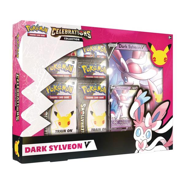 POKÉMON TCG Celebrations Collections – V Box (Lance’s Charizard V and Dark Sylveon V) PAIR