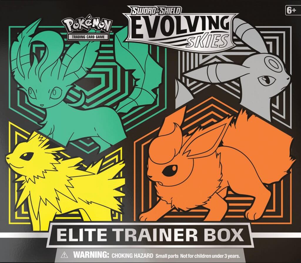 POKÉMON TCG Sword and Shield – Evolving Skies Elite Trainer Box (Randomly Selected)