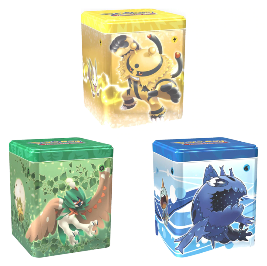 POKÉMON TCG Stacking Tin – Complete Set of 3