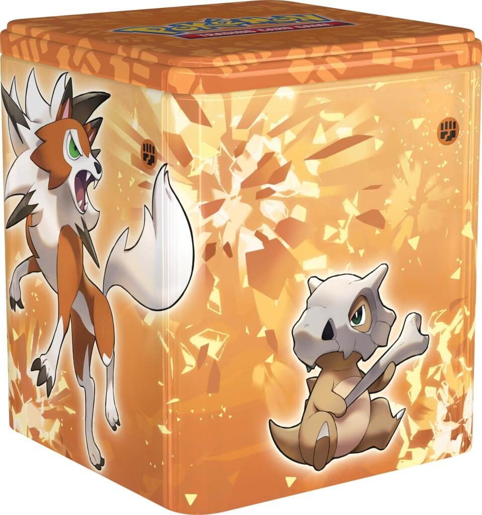 POKÉMON TCG Stacking Tin Fighting/Fire/Darkness – Complete Set of 3