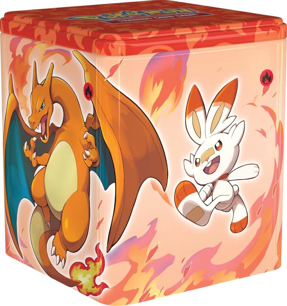 POKÉMON TCG Stacking Tin Fighting/Fire/Darkness – Complete Set of 3