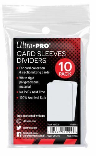 ULTRA PRO White Divider (10pk)