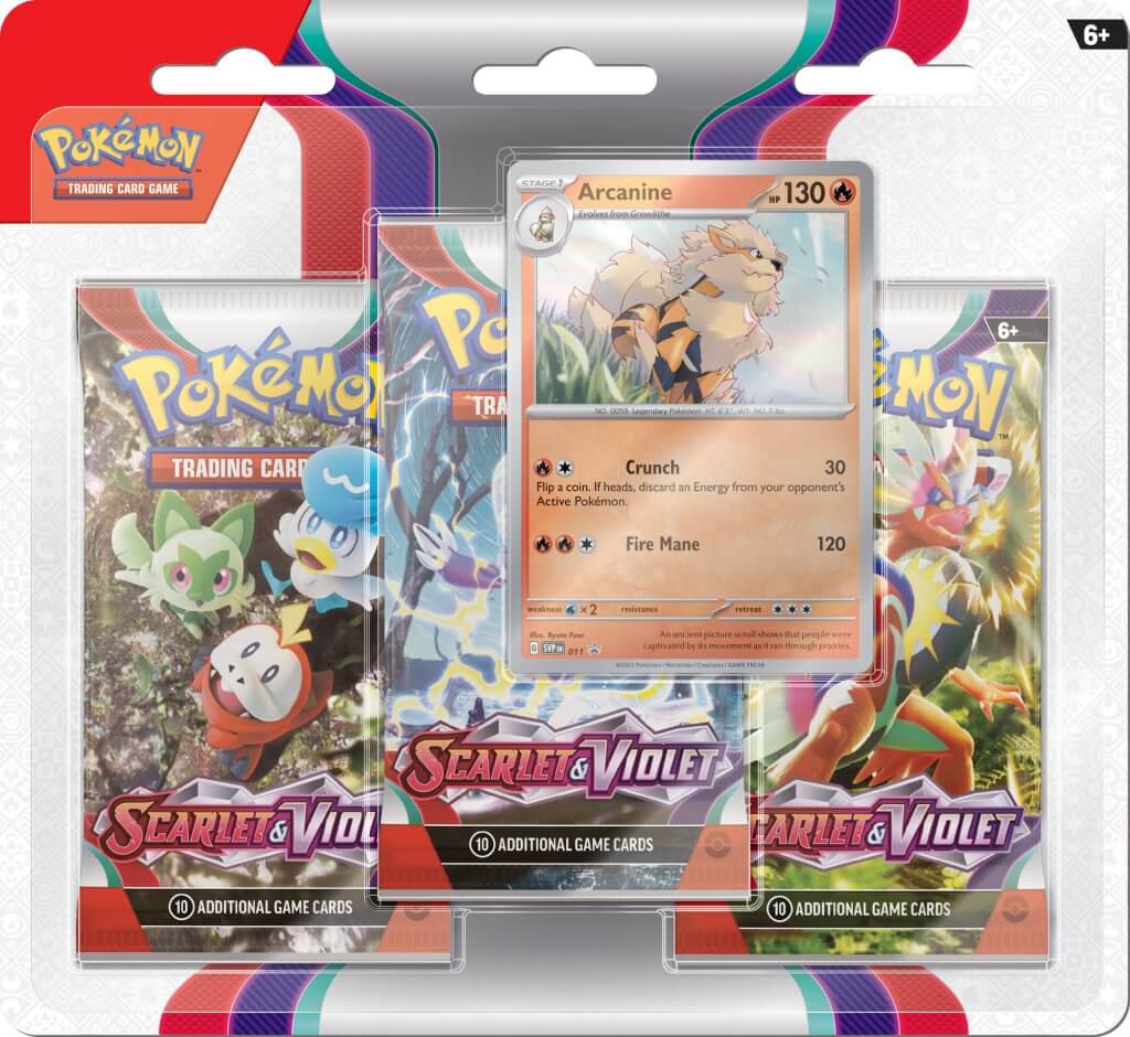 POKÉMON TCG Scarlet & Violet Three Booster Blister