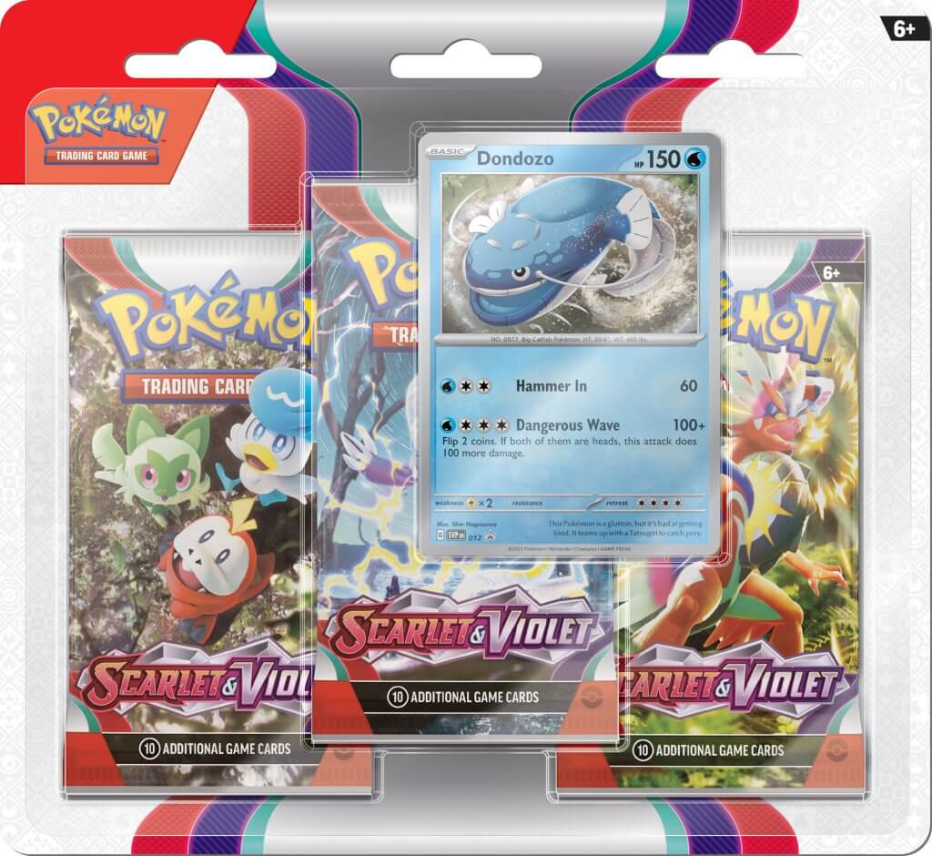 POKÉMON TCG Scarlet & Violet Three Booster Blister